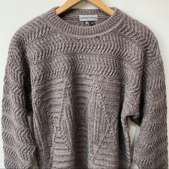 Vintage Pure New Wool Chunky Knit Sweater - Picture 2 of 14